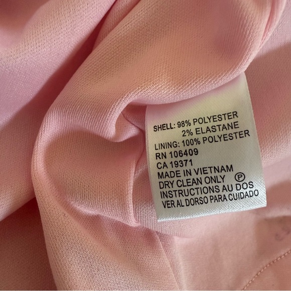 Tahari Arthur S. Levine Dress Size 6 Pink Floral Burst Sheath Wedding Guest - Picture 10 of 11